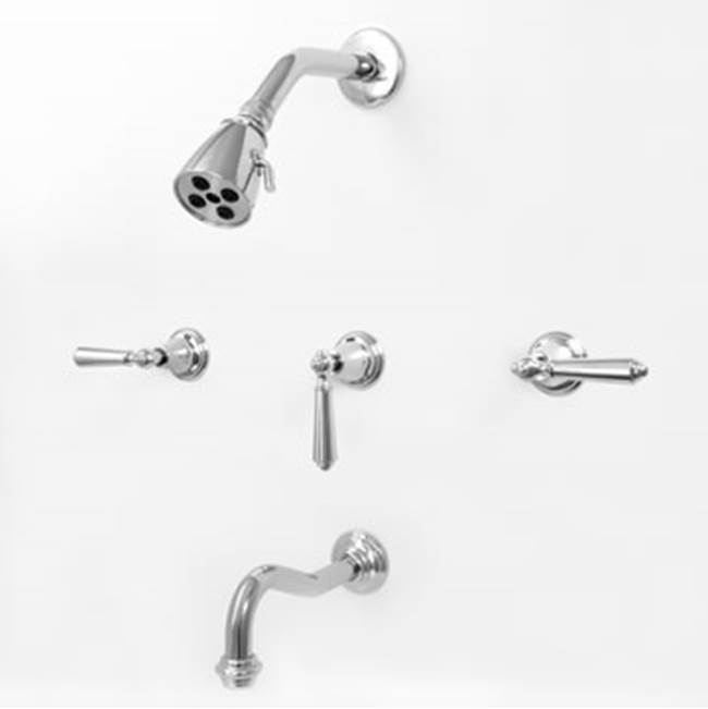 Sigma 3 Valve Tub & Shower Set TRIM (Includes HAF and Wall Tub Spout) MONTE CARLO SATIN NICKEL PVD .42
