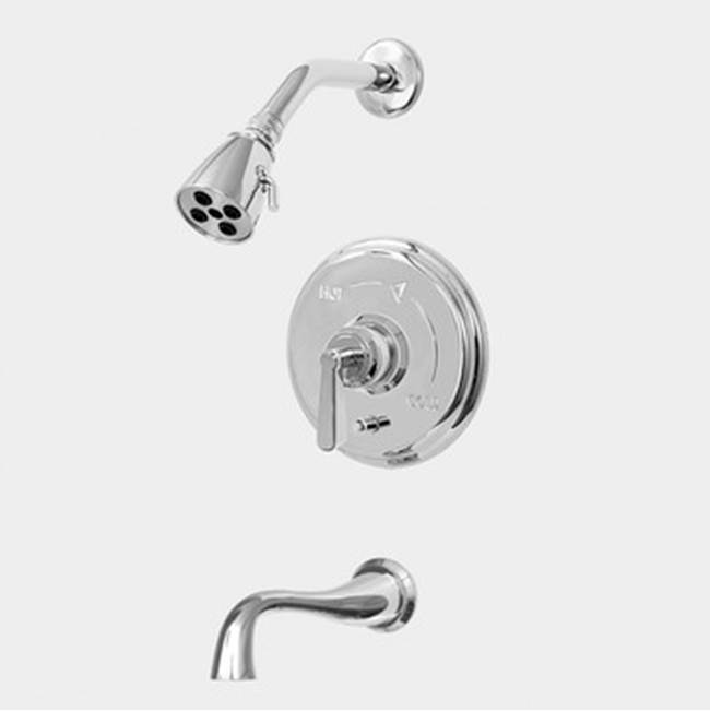 Sigma Pressure Balanced Tub & Shower Set Trim (Includes Haf And Wall Tub Spout) Moderne Coco Bronze .63