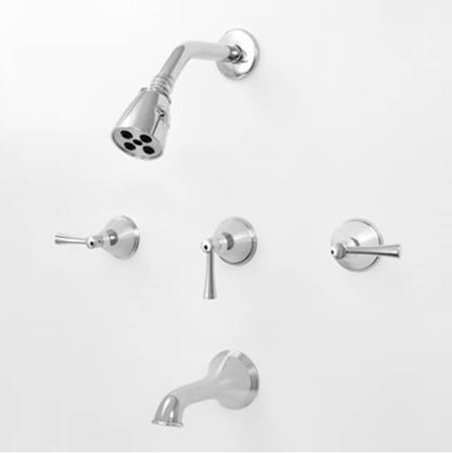 Sigma 3 Valve Tub & Shower Set TRIM (Includes HAF and Wall Tub Spout) CHICAGO POLISHED BRASS PVD .40