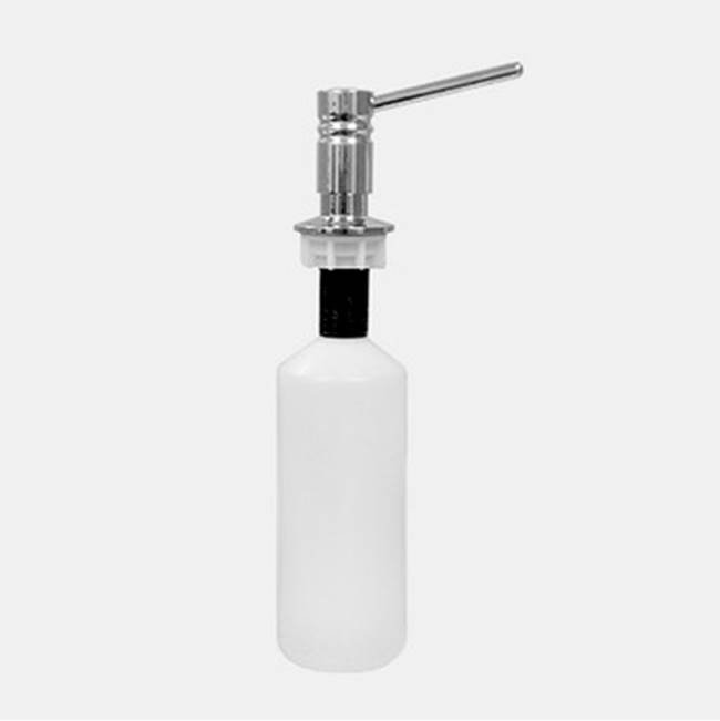Sigma Soap / Lotion Dispenser with plunger, flange, and bottle.  Solid brass plunger and flange CHROME .26