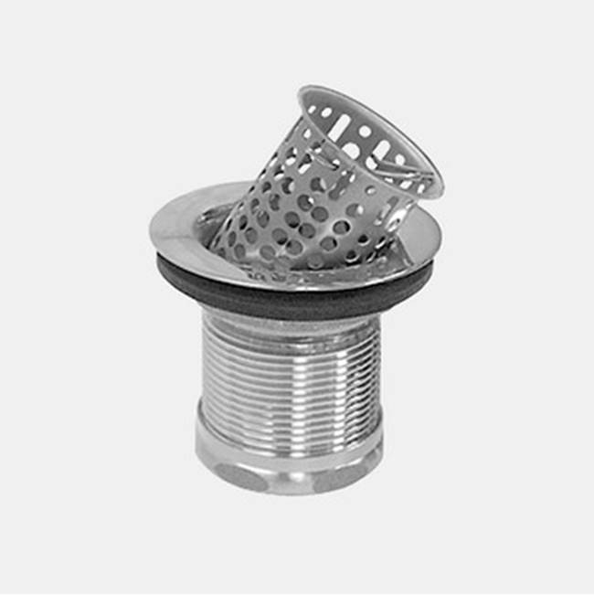 Sigma Junior Strainer Basket 1-1/2'' Npt, Fits 2'' Sink Openings.  Complete With Nuts And Washers Satin Chrome .95