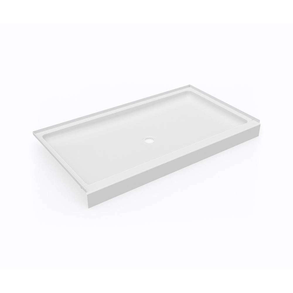 Swan SS-3460 34 x 60 Swanstone® Alcove Shower Pan with Center Drain in White