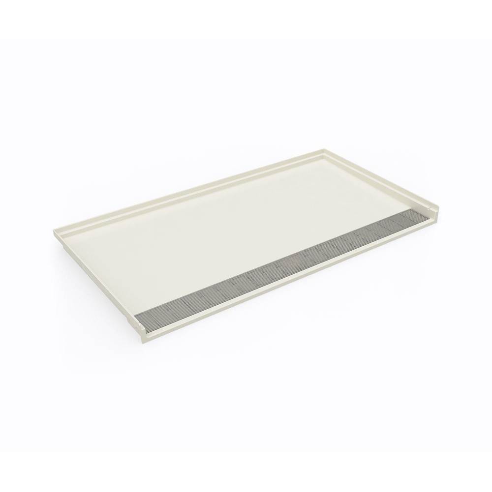 Swan SBF-3462 34 x 62 Performix Alcove Shower Pan with Center Drain in Bone