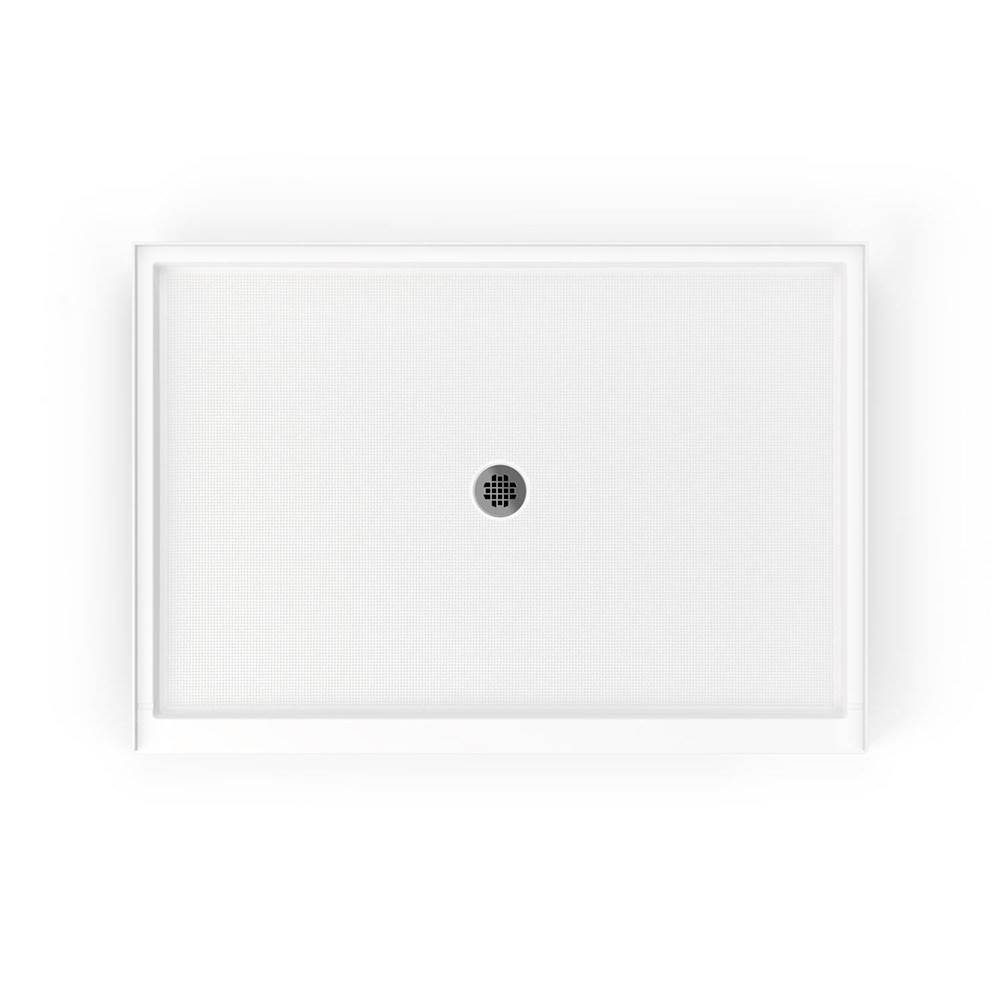 Swan SS-4260 42 x 60 Swanstone Alcove Shower Pan with Center Drain in Bermuda Sand
