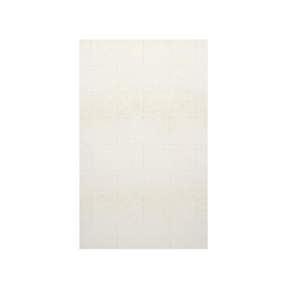 Swan TSMK-8462-1 62 x 84 Swanstone® Traditional Subway Tile Glue up Bathtub and Shower Single Wall Panel in Tahiti White