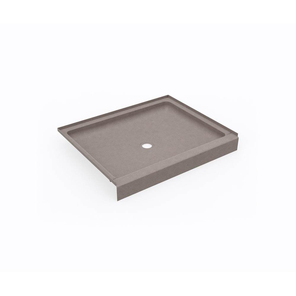 Swan SS-3442 34 x 42 Swanstone® Alcove Shower Pan with Center Drain Clay