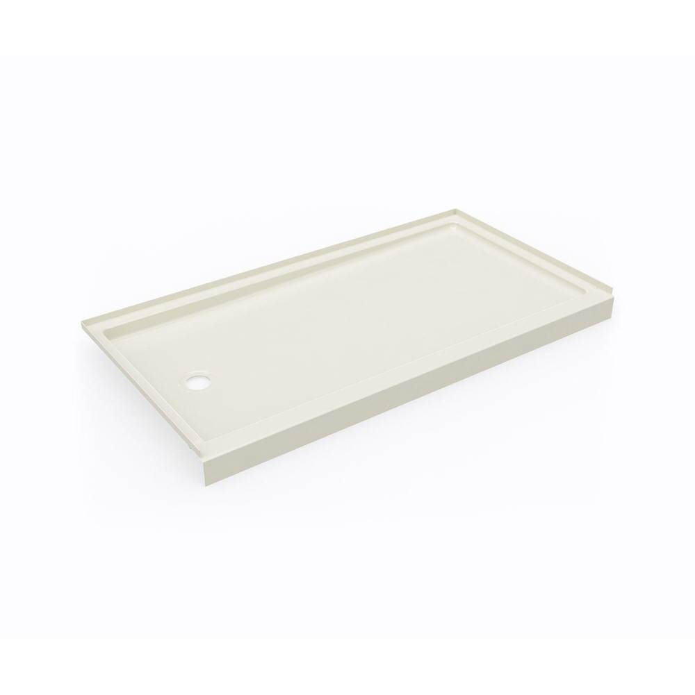 Swan SR-3260LM/RM 32 x 60 Swanstone® Alcove Shower Pan with Right Hand Drain in Bone