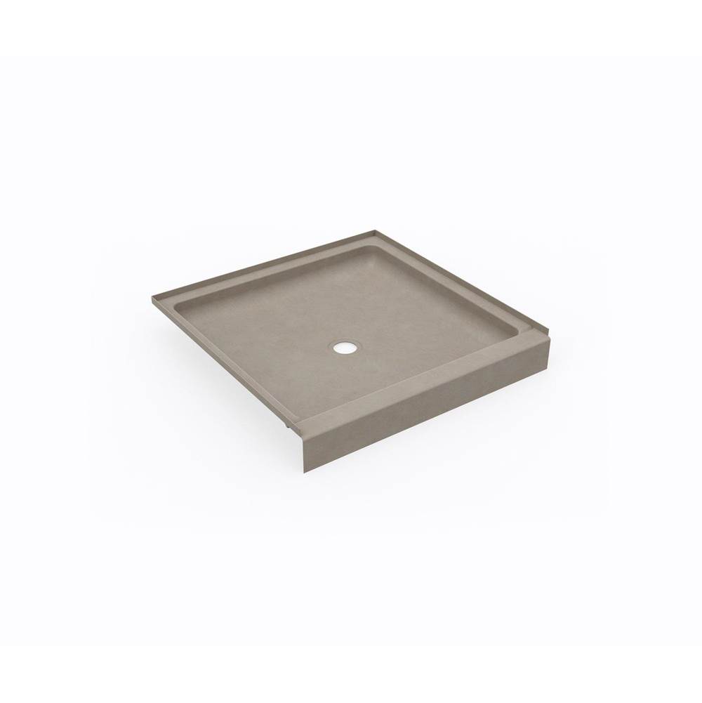 Swan SS-3636 36 x 36 Swanstone® Alcove Shower Pan with Center Drain Limestone