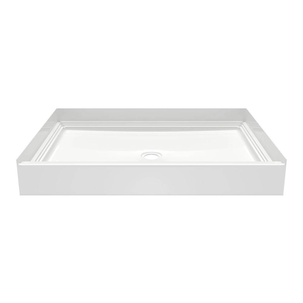 Swan VP4834CPANNS Veritek™ Pro Alcove Shower Pan with Center Drain in White