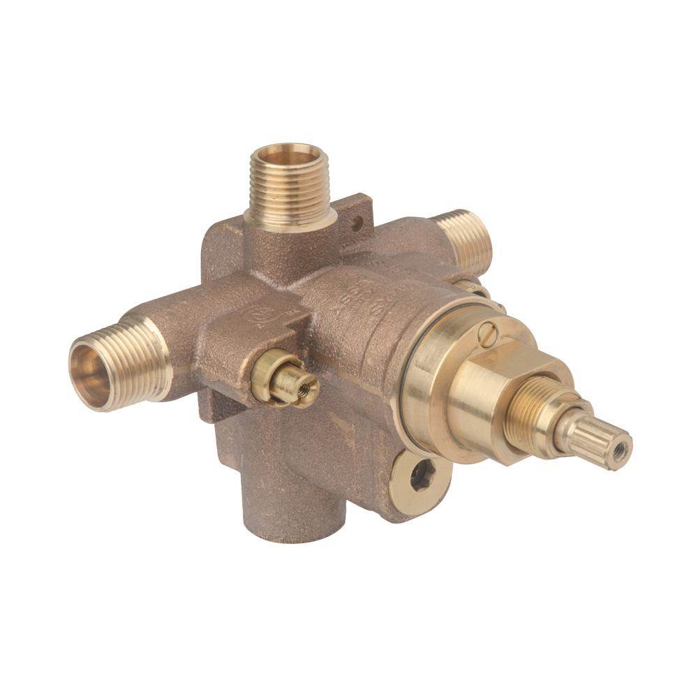 Symmons Temptrol Shower Valve Body with Integral Volume Control and EasyService Stops