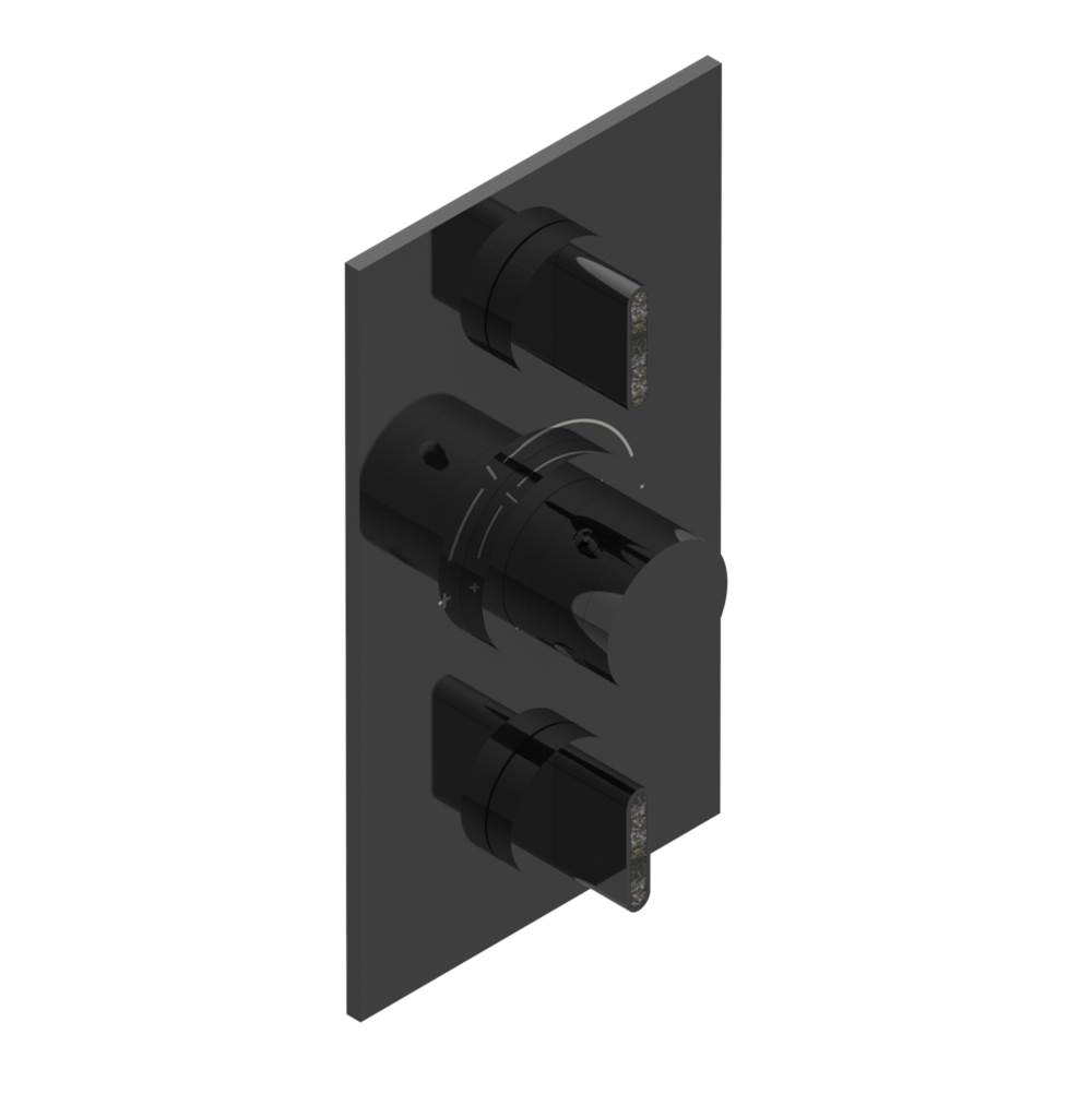 THG Trim for THG thermostat 2 volume controls, rough part supplied with fixing box ref. 5 400AE/US