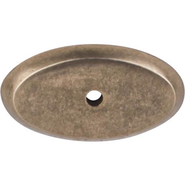 Top Knobs Aspen Oval Backplate 1 3/4 Inch Light Bronze