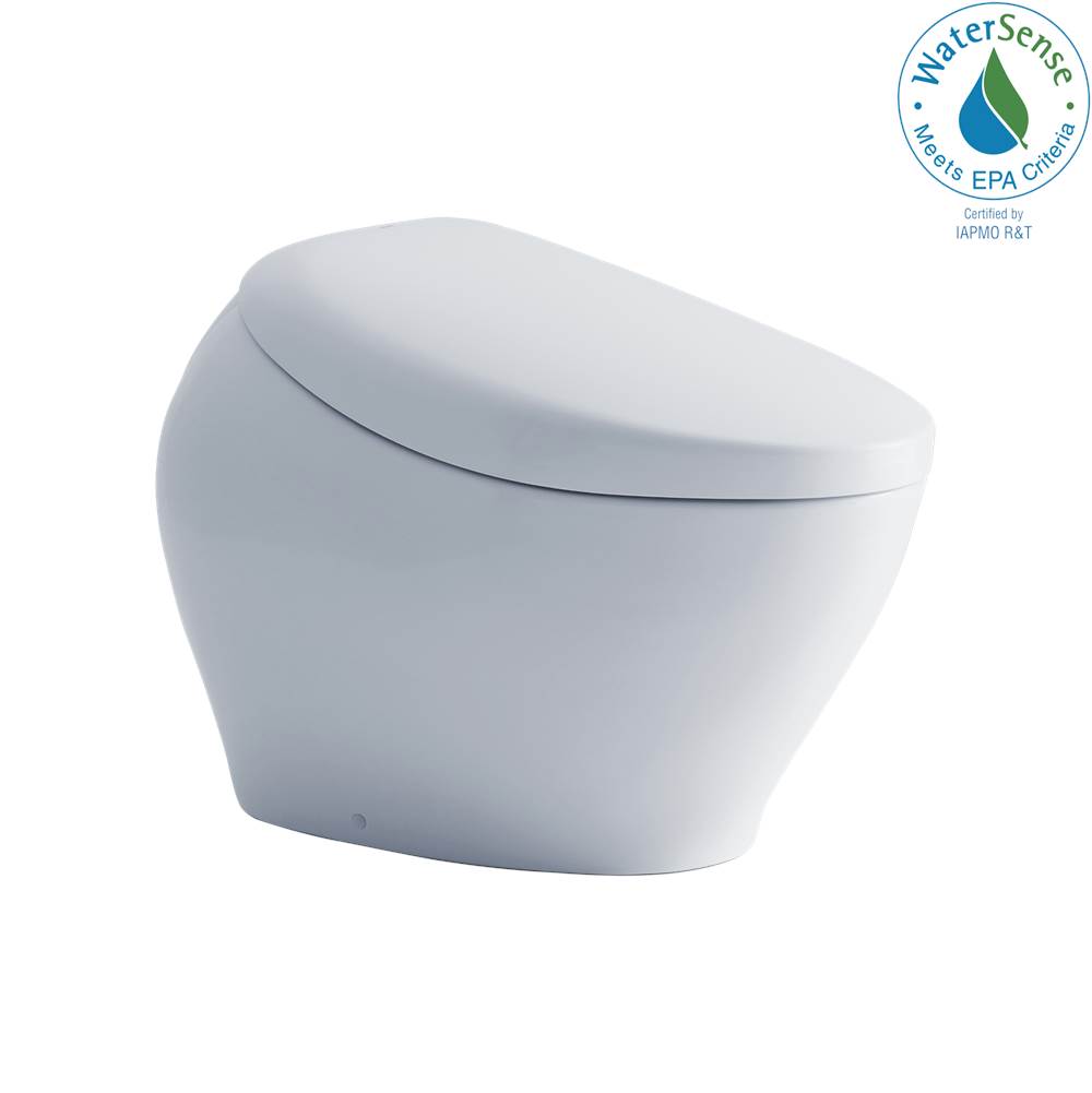 TOTO TOTO NEOREST NX1 Dual Flush 1.0 or 0.8 GPF Toilet with Integrated Bidet Seat, EWATER plus - Cotton White - MS902CUMFGNo.01
