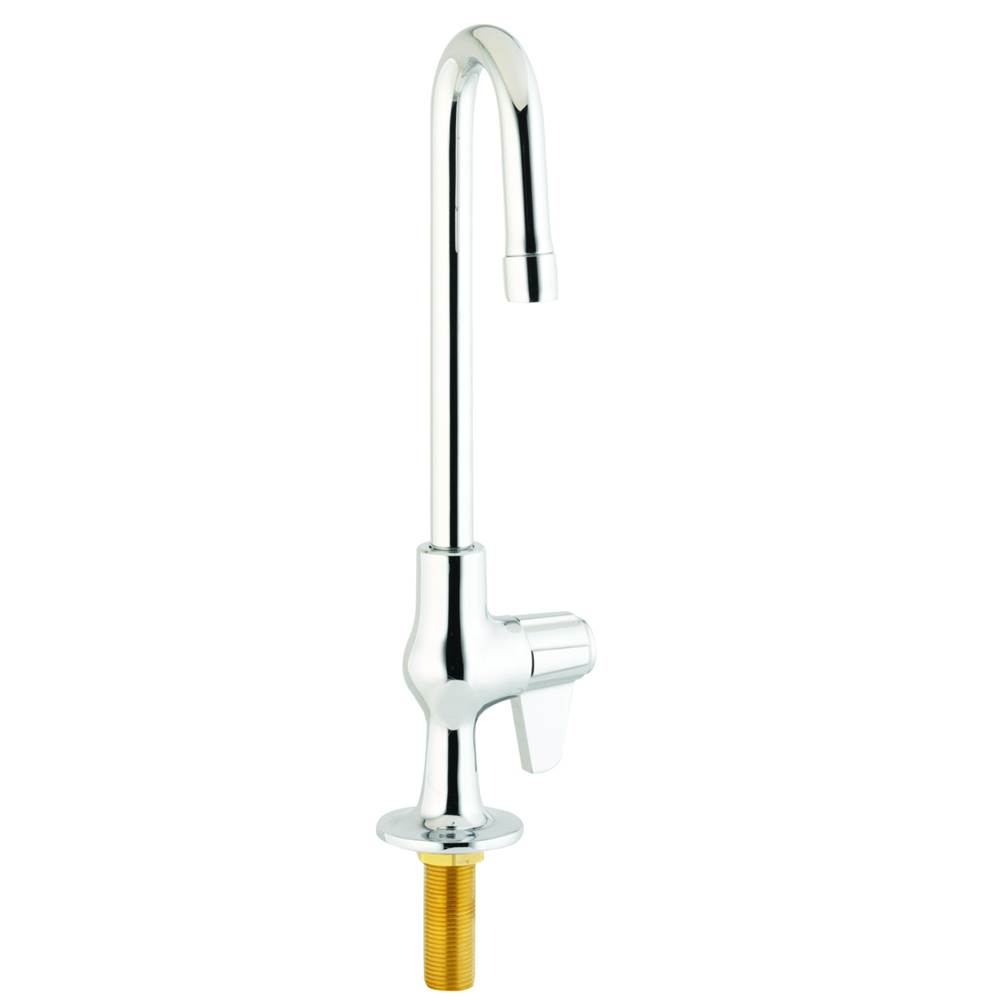 T&S Brass Faucet, Single Temp Inlet, 3'' Rigid Gooseneck