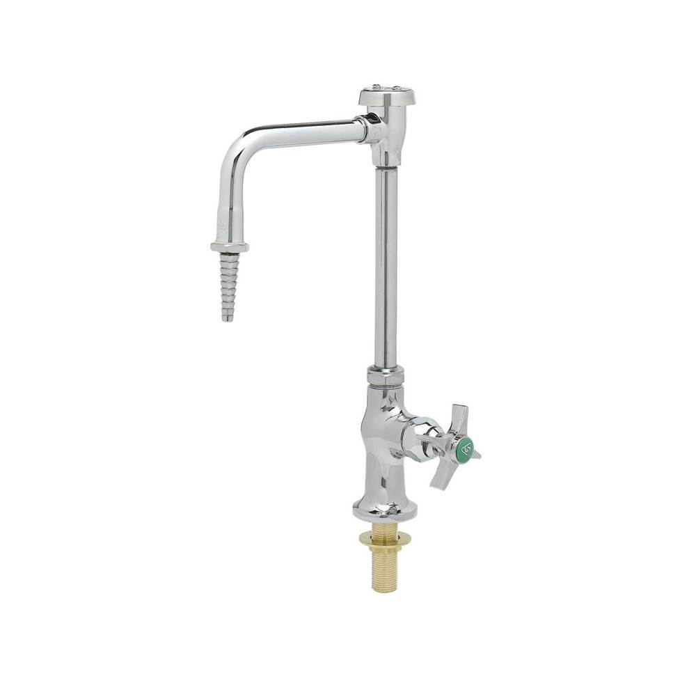 T&S Brass Lab Faucet, Single Temp, Anti-Rotation, Swivel/Rigid Vacuum Breaker Nozzle, Serrated Tip