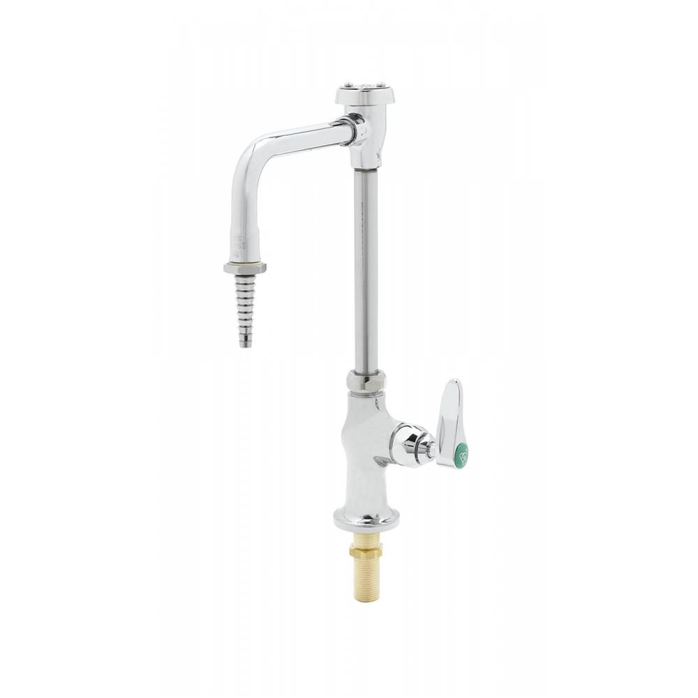 T&S Brass Lab Faucet, Single Temp, VR, Vacuum Breaker Nozzle, Serrated Tip, QT Eterna, Lever Handle