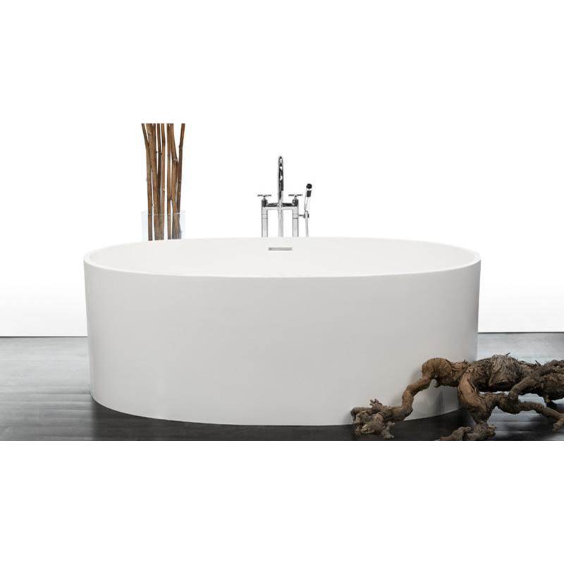 WETSTYLE Be Bath 66 X 34 X 22 - Fs  - Built In Nt O/F & Sb Drain - White True High Gloss