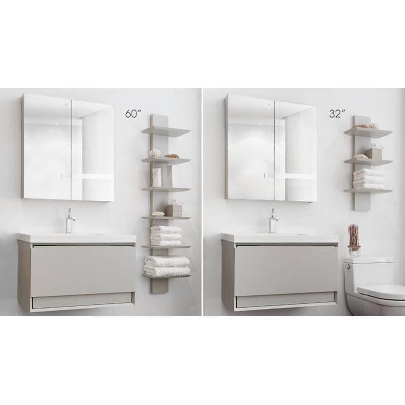 WETSTYLE Furniture ''M'' - Towel Holder 32 X 14 - Oak White
