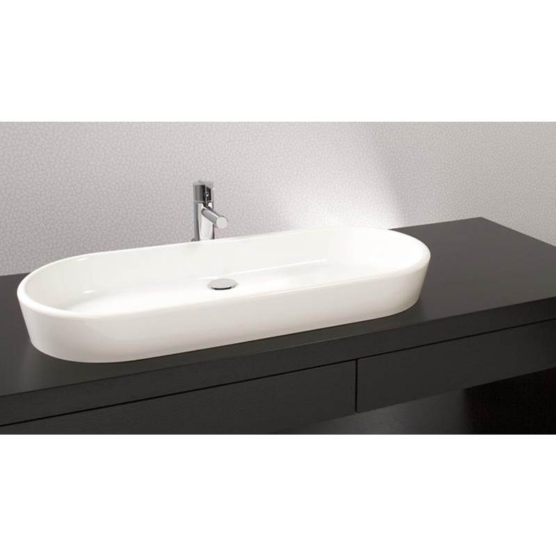 WETSTYLE Lav - Ove - 36 X 15 X 4 - Above Mount Vessel - Mb O/F - White True High Gloss