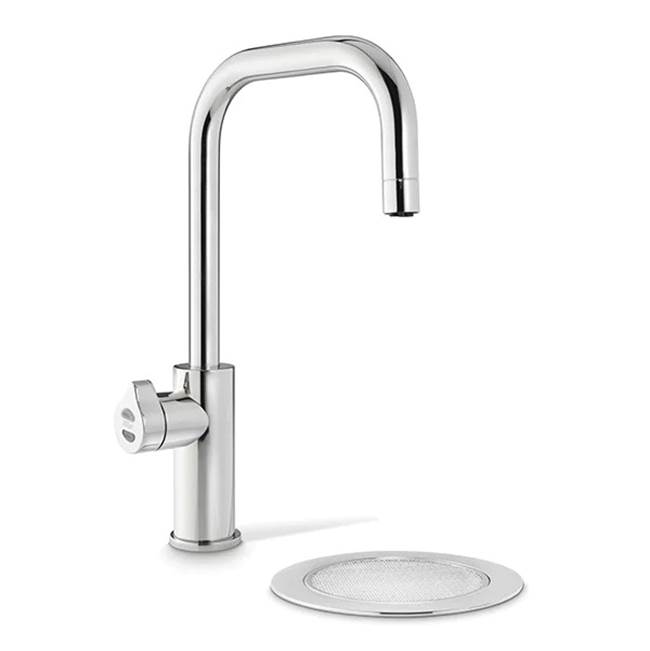 Zip Water HydroTap Boiling, Chilled, Sparkling for Residential and Small Commercial applications with Cube Tap - Bright Chrome