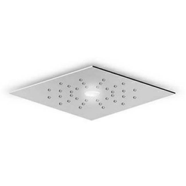 Zucchetti USA 6 11/16'' x 6 11/16'' built-in multifunction shower head, with white led light, self powered.