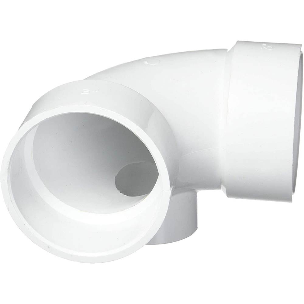 Advance Plumbing PVC 3 X 2'' OR 1-1/2'' ELL W/SIDE INLET