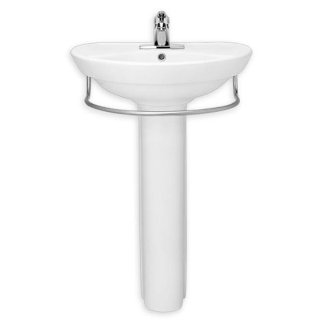 American Standard Ravenna Semi-Pedestal Sink Integral Towel Bar
