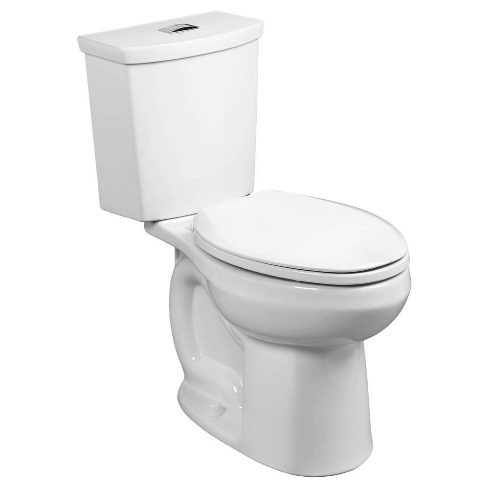 American Standard H2Option® Two-Piece Dual Flush 1.28 gpf/4.8 Lpf and 0.92 gpf/3.5 Lpf Standard Height Elongated Toilet Less Seat