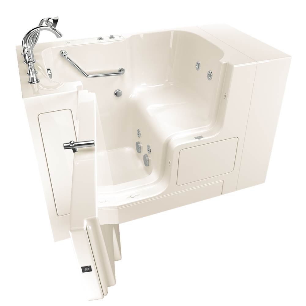 American Standard Gelcoat Value Series 32 x 52 -Inch Walk-in Tub With Whirlpool System - Left-Hand Drain With Faucet