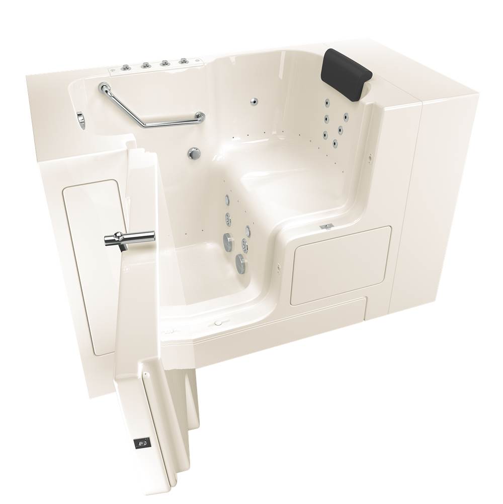 American Standard Gelcoat Premium Series 32 x 52 -Inch Walk-in Tub With Combination Air Spa and Whirlpool Systems - Left-Hand Drain