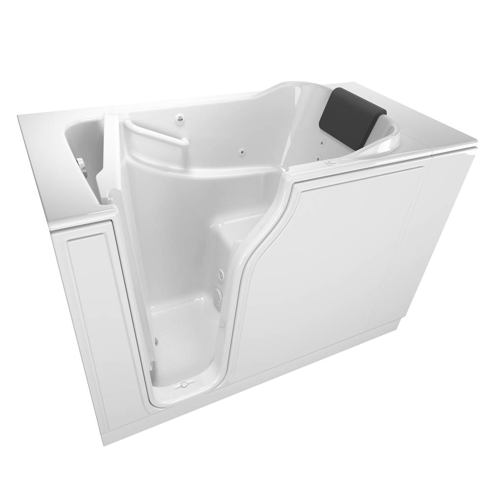 American Standard Gelcoat Premium Series 30 x 52 -Inch Walk-in Tub With Whirlpool System - Left-Hand Drain
