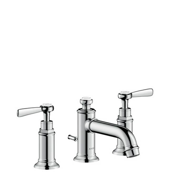 Axor Montreux Widespread Faucet 30 with Lever Handles and Pop-Up Drain, 1.2 GPM in Chrome