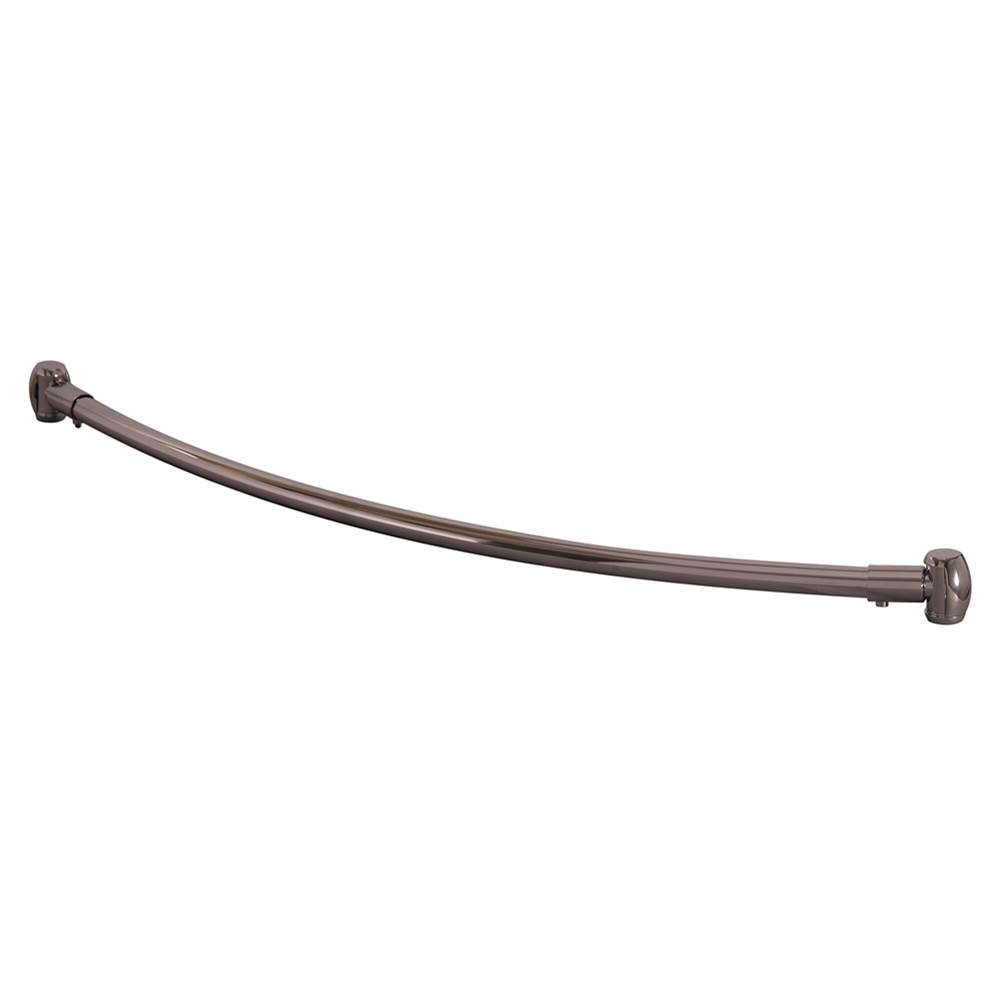 Barclay Curved 36'' Shower Rod w/FlangeBrushed Nickel