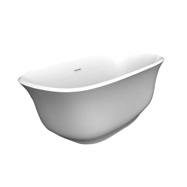 Barclay Ceres 59'' Freestanding ACWH Tub,Internal Drain and OF MB