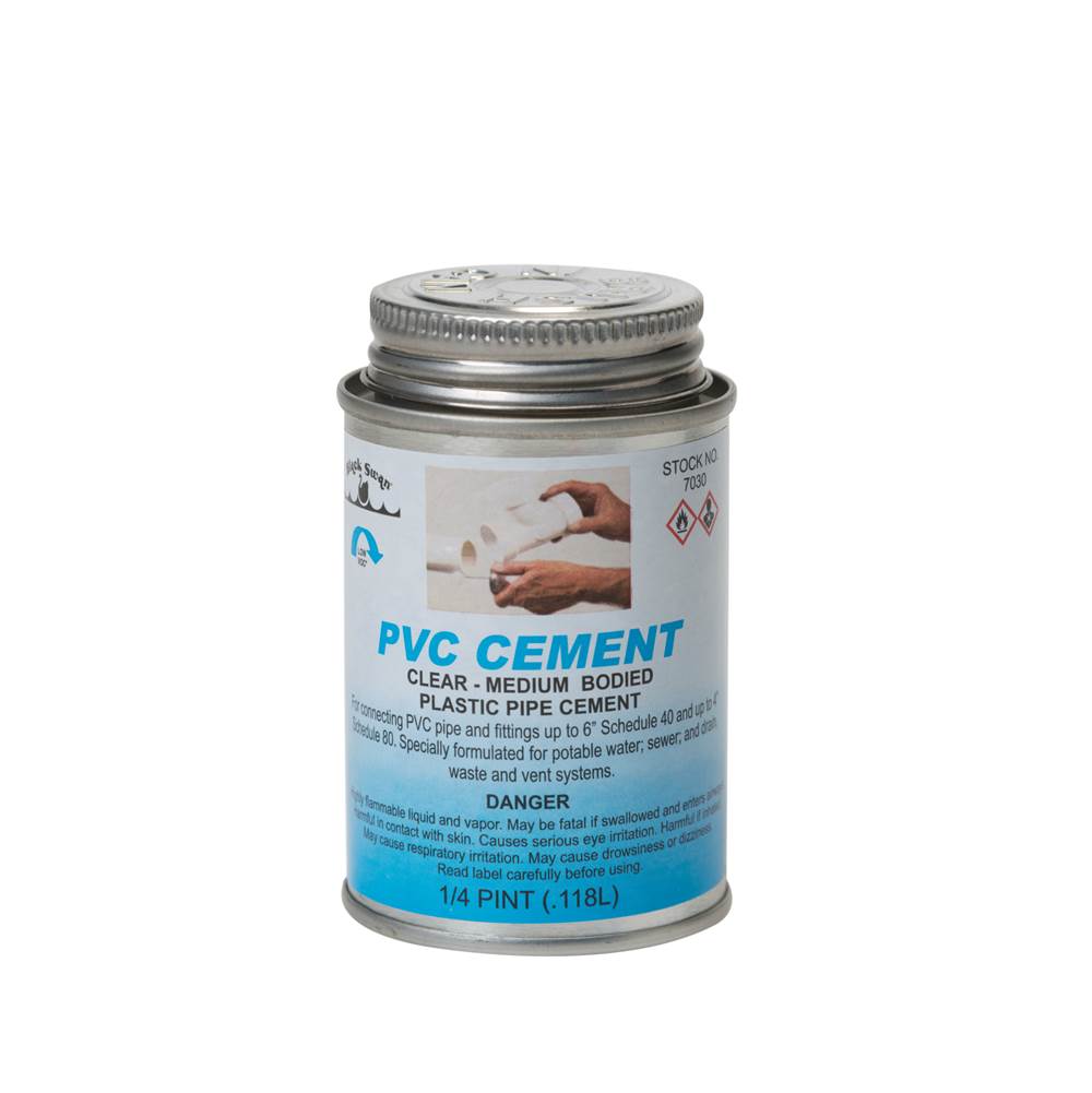 Black Swan 1/4 pint PVC Cement (Clear) - Medium Bodied