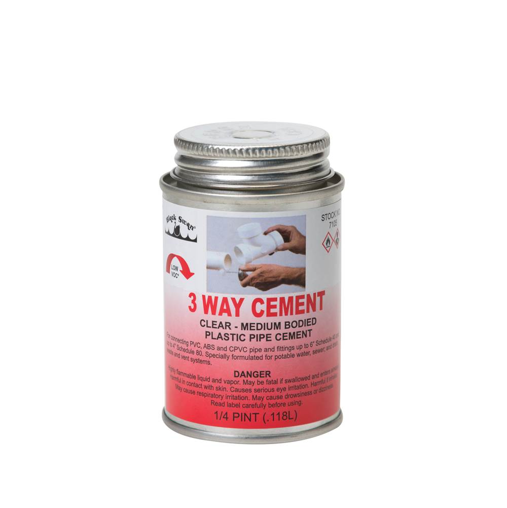 Black Swan 1/4 pint 3 Way Cement (Clear) - Medium Bodied