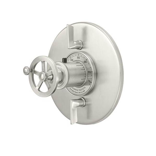 California Faucets StyleTherm ® Round with Dual Volume Control - Wheel Handle