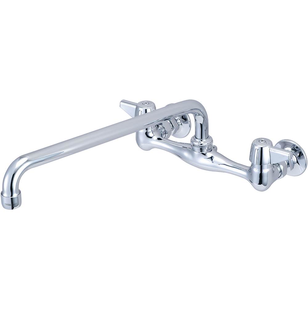 Central Brass Kitchen-Wallmount 7-7/8'' To 8-1/8'' Two Canopy Hdls 14'' Tube Spt-Pc