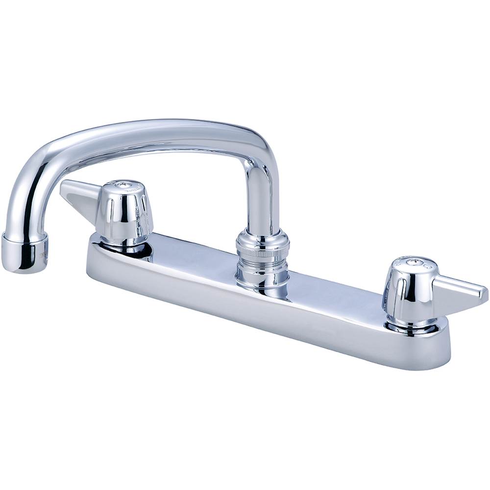 Central Brass Kitchen-Topmount 8'' Two Canopy Hdls 8'' Tube Spt-Pc