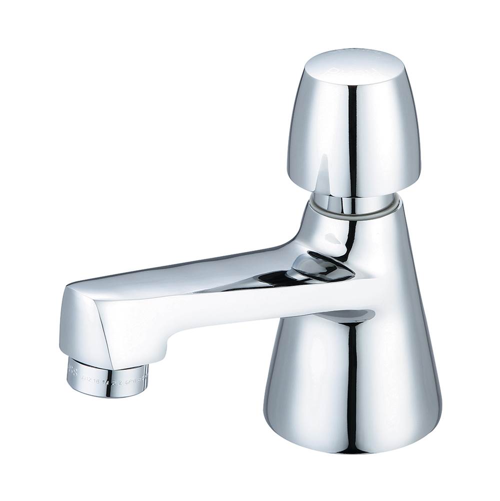 Central Brass Slow-Close-Basin 1 Hole Push Hdl Cold-Pc