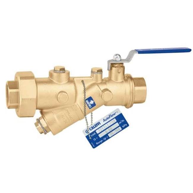 Caleffi FlowCal Y Style PIBV Low Lead with shut off 1/2'' NPT with PT Ports