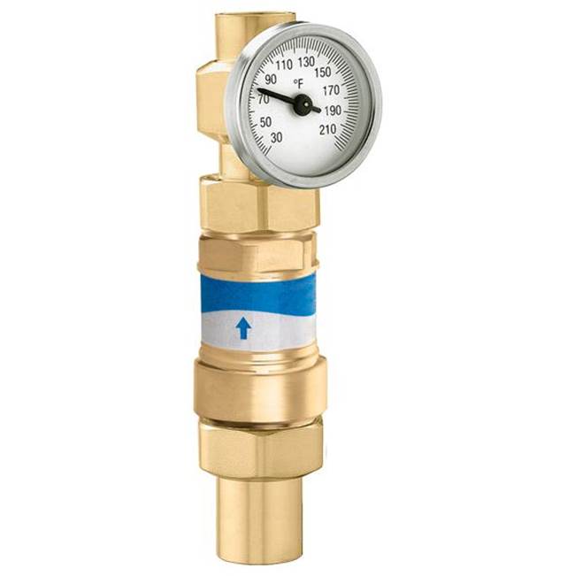 Caleffi FlowCal plus PIBV Low Lead 1/2'' PEX Expansion with Check and Gauge