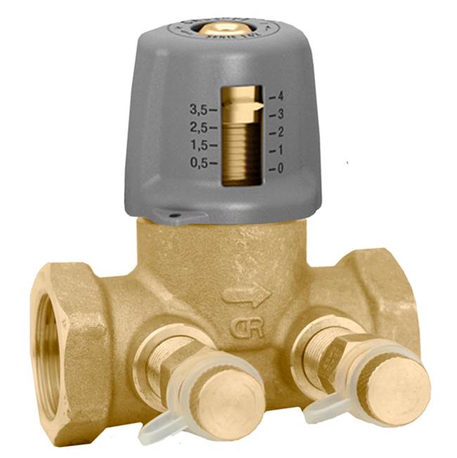 Caleffi 142 Series Variable Orifice Low Lead Balancing Valve 1-1/2'' NPT with PT ports