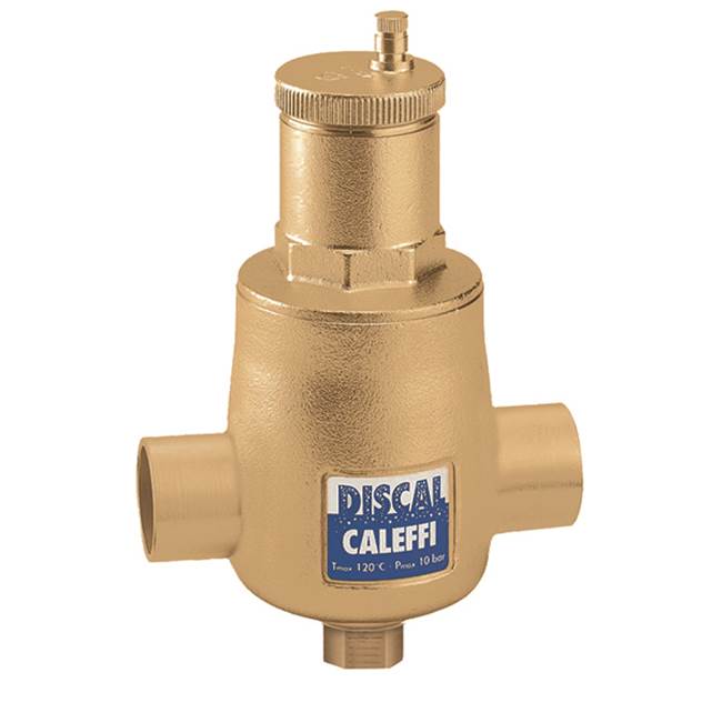 Caleffi Discal Air Separator 1 1/2'' Sweat with Expansion Tank Check