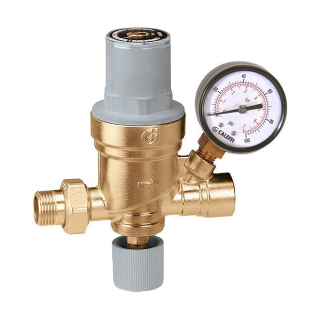 Caleffi AutoFill 1/2'' NPT Inlet X 1/2'' NPT Outlet with Pressure Gauge