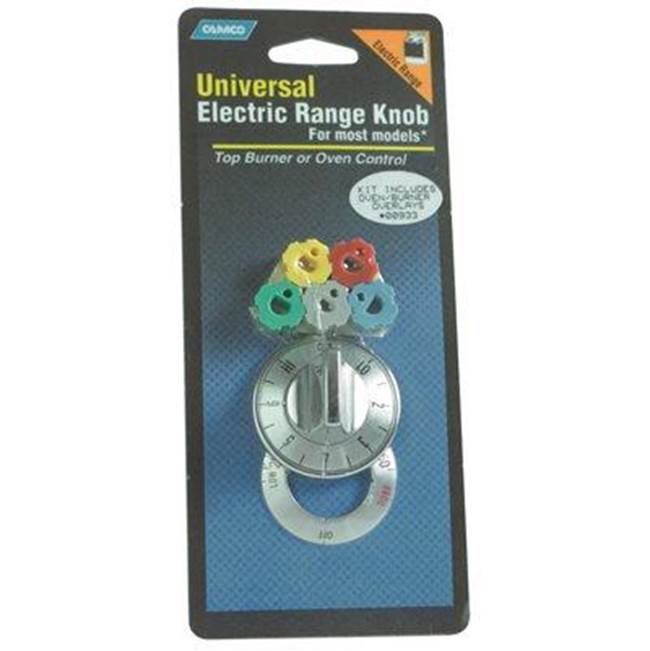 Camco Knob Kit Chrome Electric Range Oven 1/Card