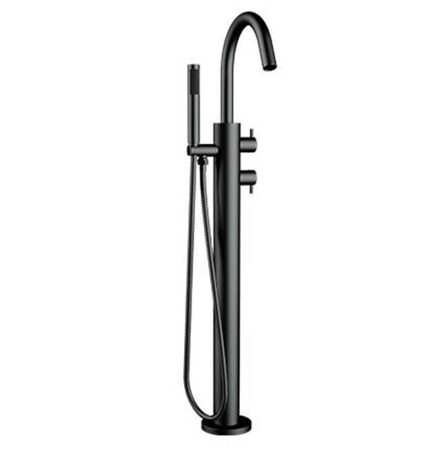 Crosswater London MPRO Floor-mount Thermo Tub Filler MB