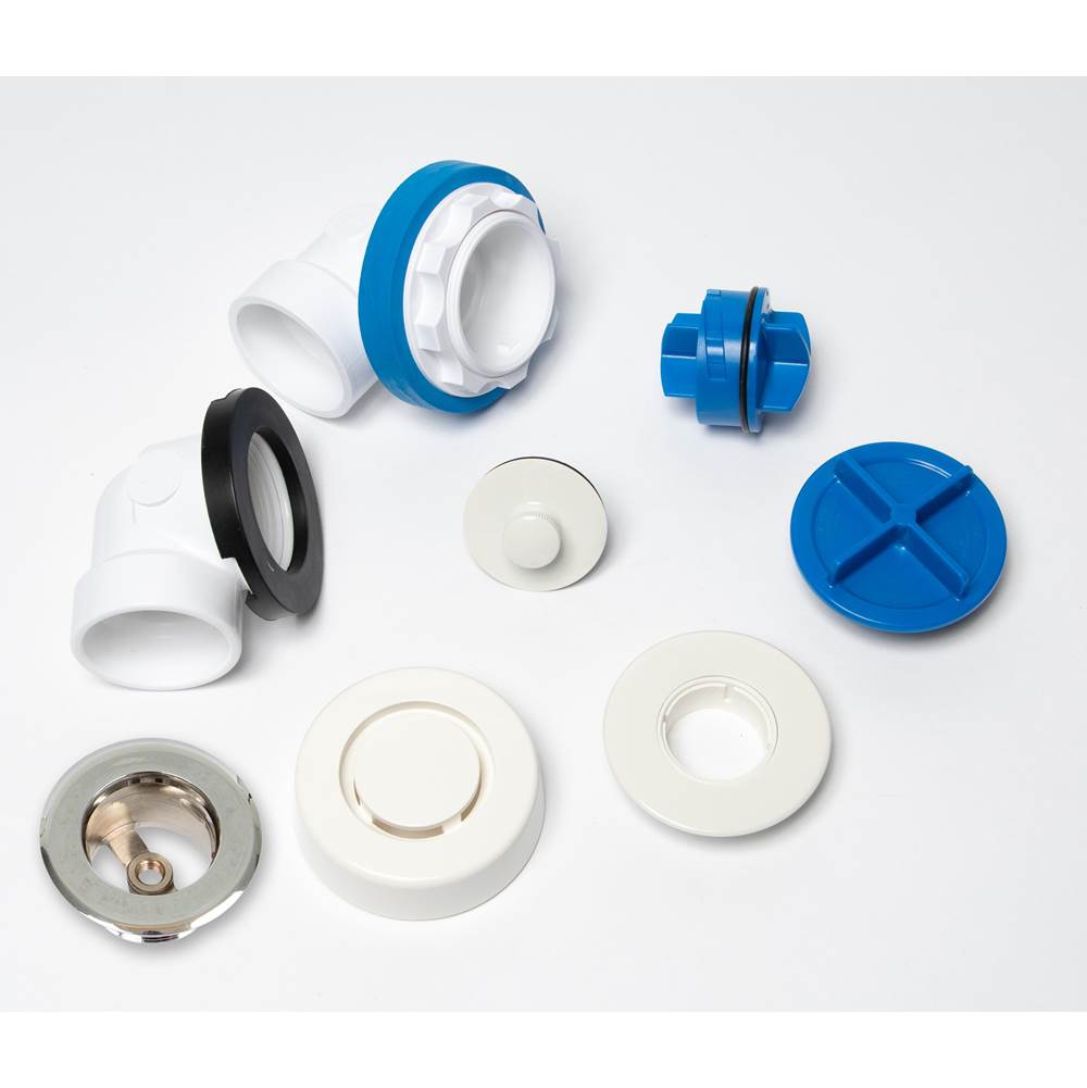 Dearborn Brass True Blue PVC Half Kit- Uni-Lift Stopper- W/ Test Kit- Wh
