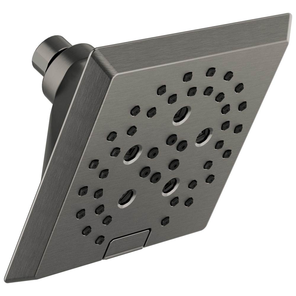 Delta Faucet Universal Showering Components H2Okinetic® 5-Setting Angular Modern Raincan Shower Head
