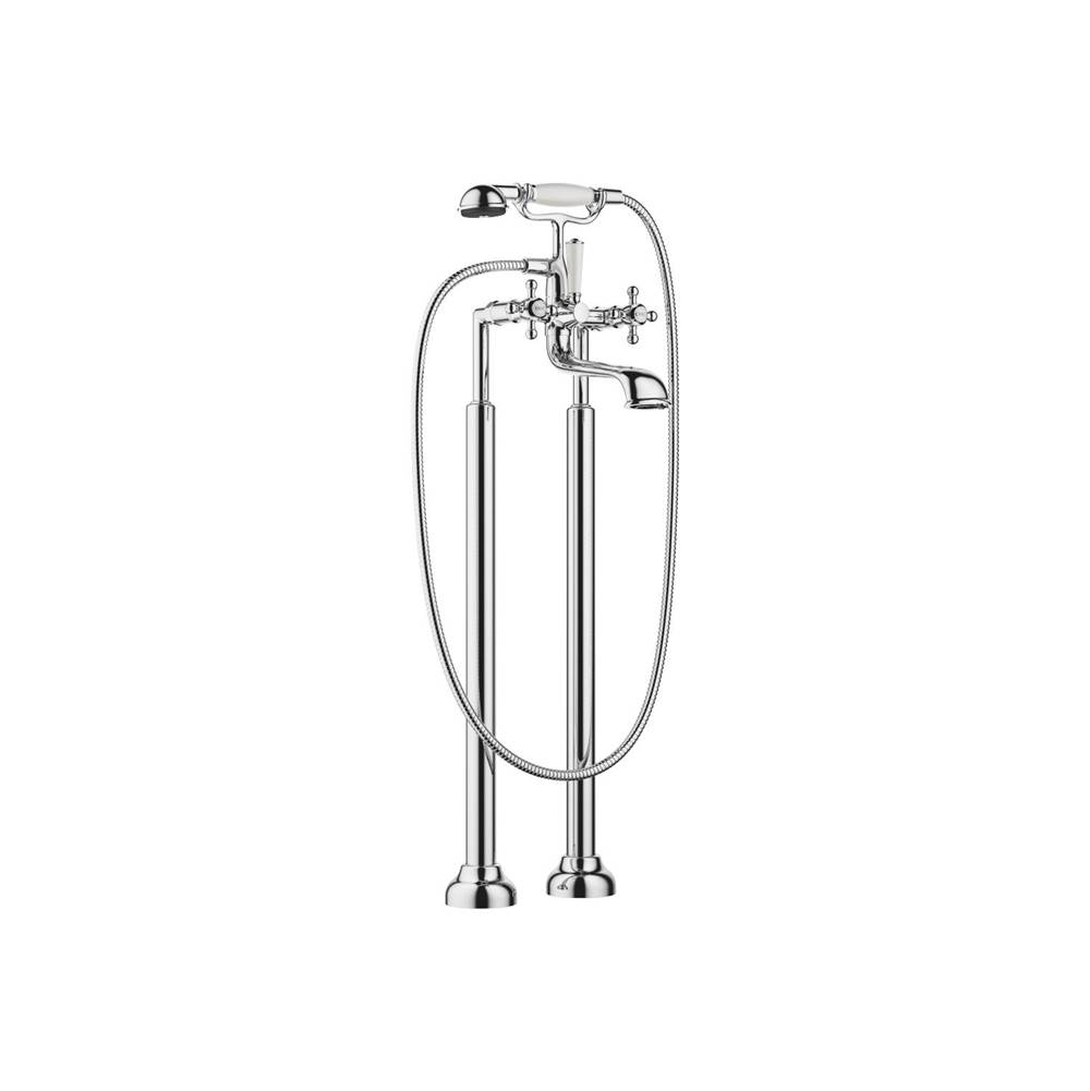 Dornbracht Madison Two-Hole Tub Mixer For Freestanding Installation With Hand Shower Set In Polished Chrome